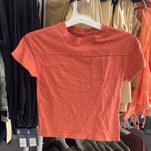 5/$8 Coral Short Sleeve Pocket Tee